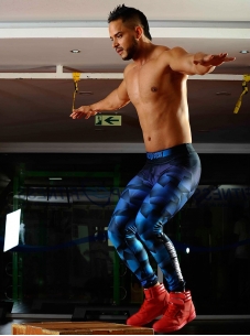 Leggins de Gimnasio Para Hombre Azul 2