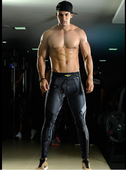Men's Tights Compression Pants Running Leggings Men Mallas Deporte Hombre  Fitness Mens Leggings Tights Men Gym