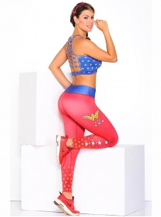 Conjunto De Leggins Deportivos Rojo 2