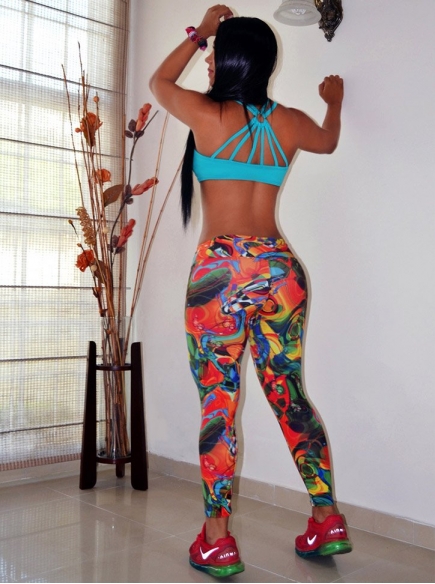 Atuendo Fitness Para Mujer Verde Jade