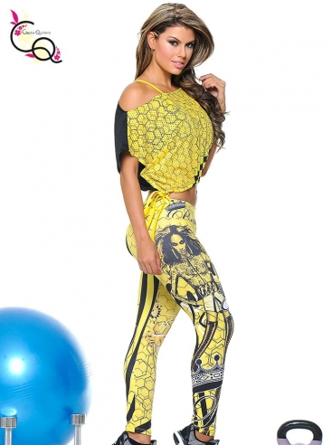 Leggings And Top Set Womens