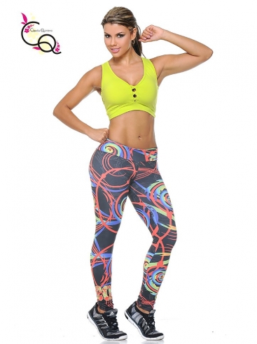 Outfit Con Leggings De Gimnasio Amarillo