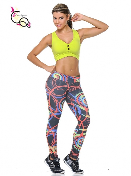 Outfit Con Leggings De Gimnasio Amarillo