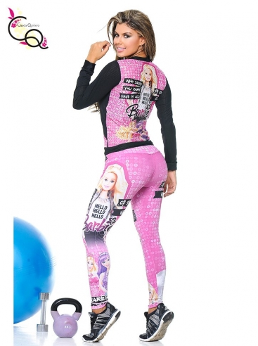 Conjunto De Leggins Deportivos Fucsia
