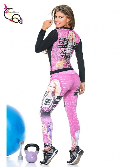 Conjunto De Leggins Deportivos Fucsia