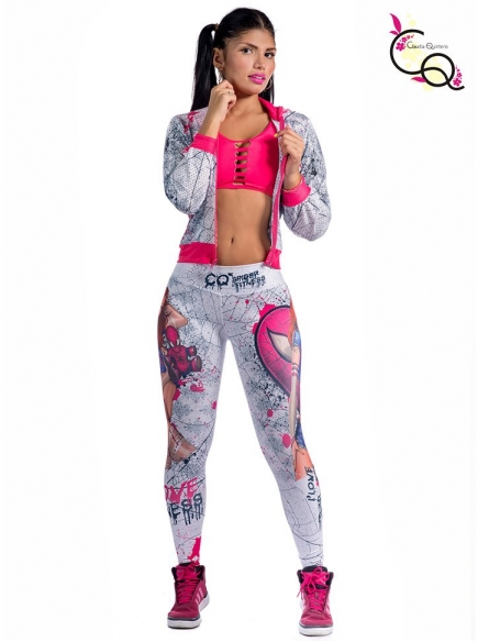 Conjunto Fitness Para Mujer Fucsia