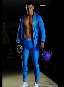 Leggins de Hombre Para Entrenar Azul