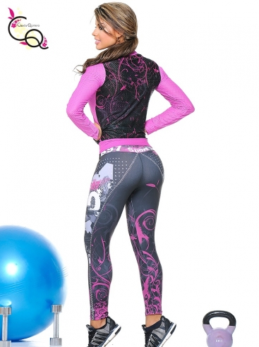 Outfit De Entrenamiento Para Mujer Morado