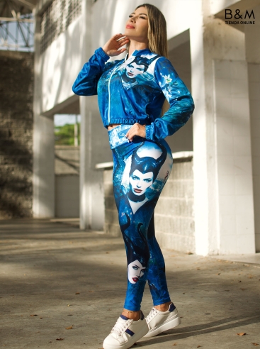 Gym Leggings And Top Set 742