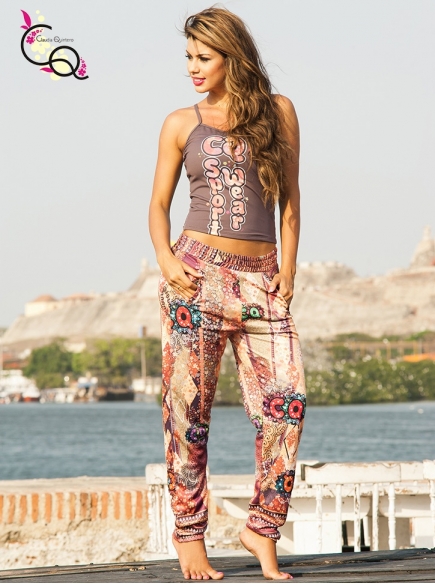 Pantalones Deportivos Dama Cafe